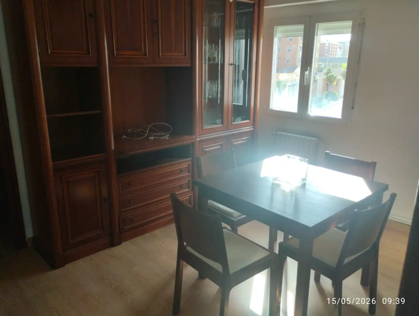Esszimmer von Wohnung zur Miete in Valladolid mit Heizung, Parkett und Terrasse