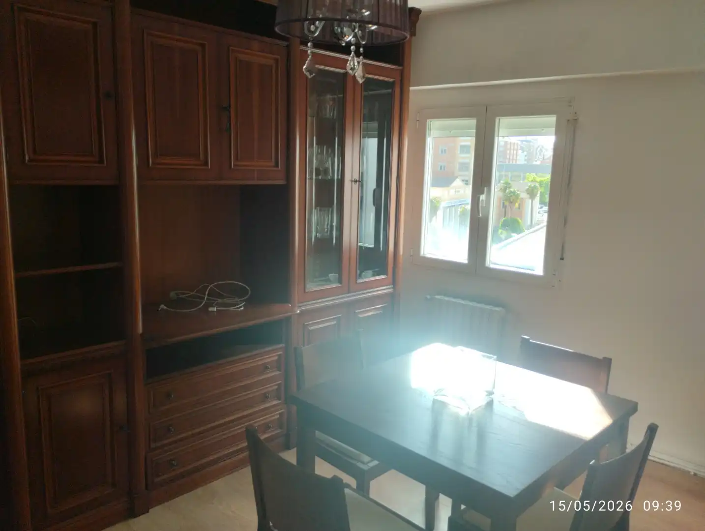 Esszimmer von Wohnung zur Miete in Valladolid mit Heizung, Parkett und Terrasse