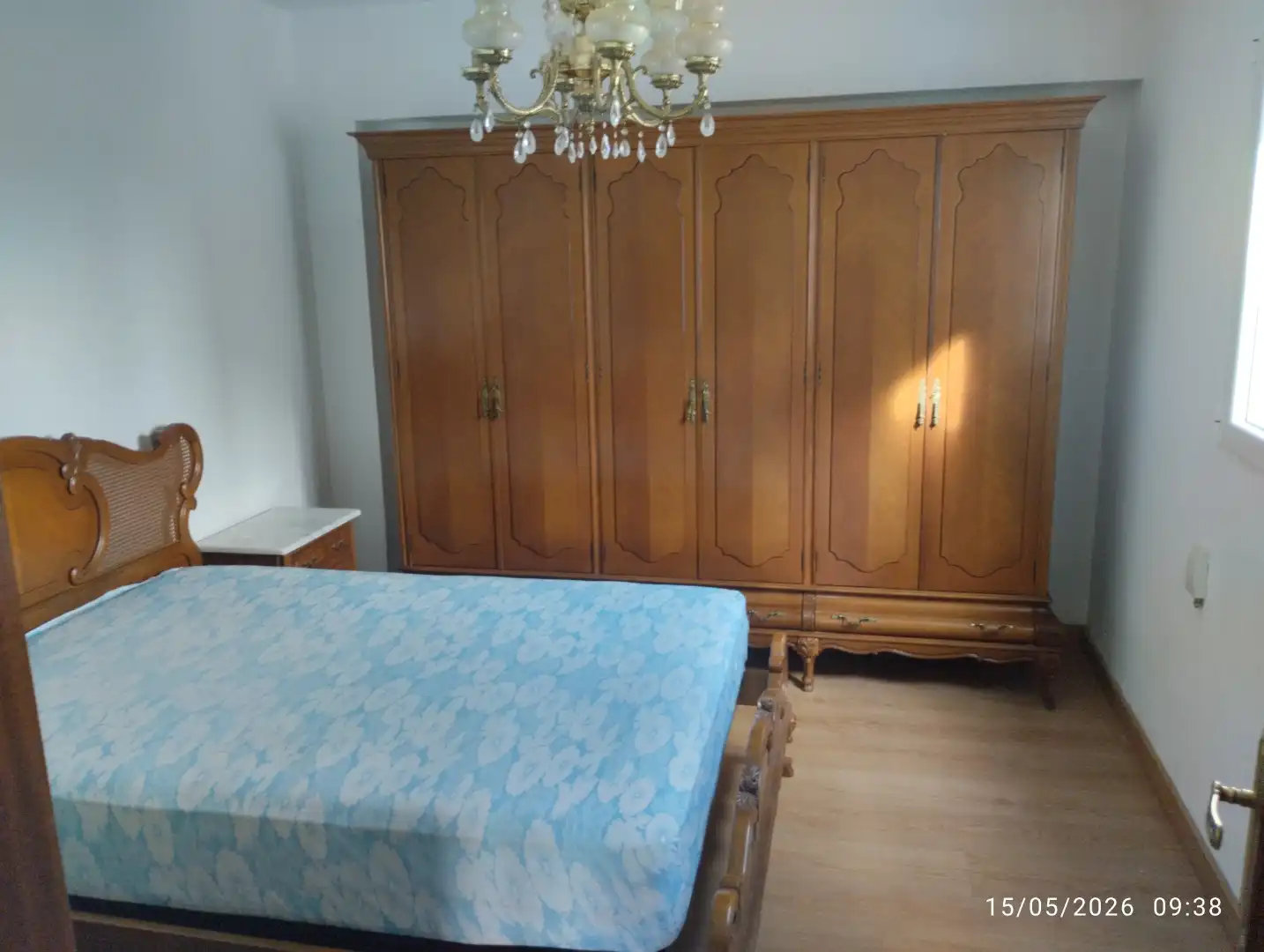 Schlafzimmer von Wohnung zur Miete in Valladolid mit Heizung, Parkett und Terrasse