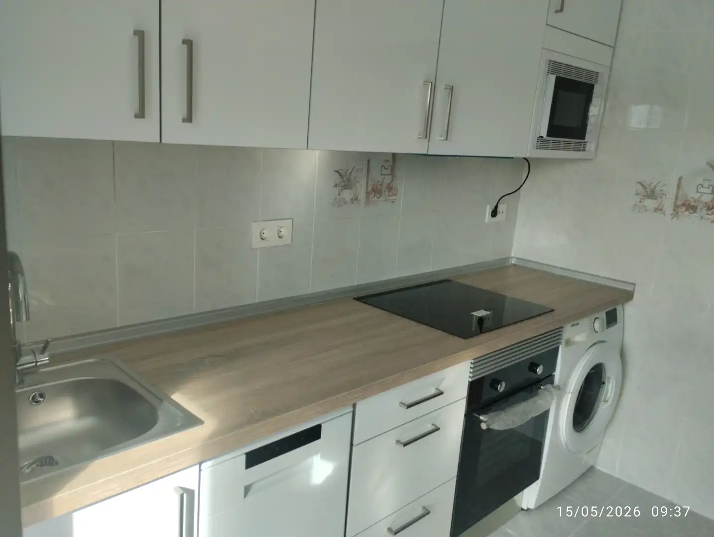 Küche von Wohnung zur Miete in Valladolid mit Heizung, Parkett und Terrasse