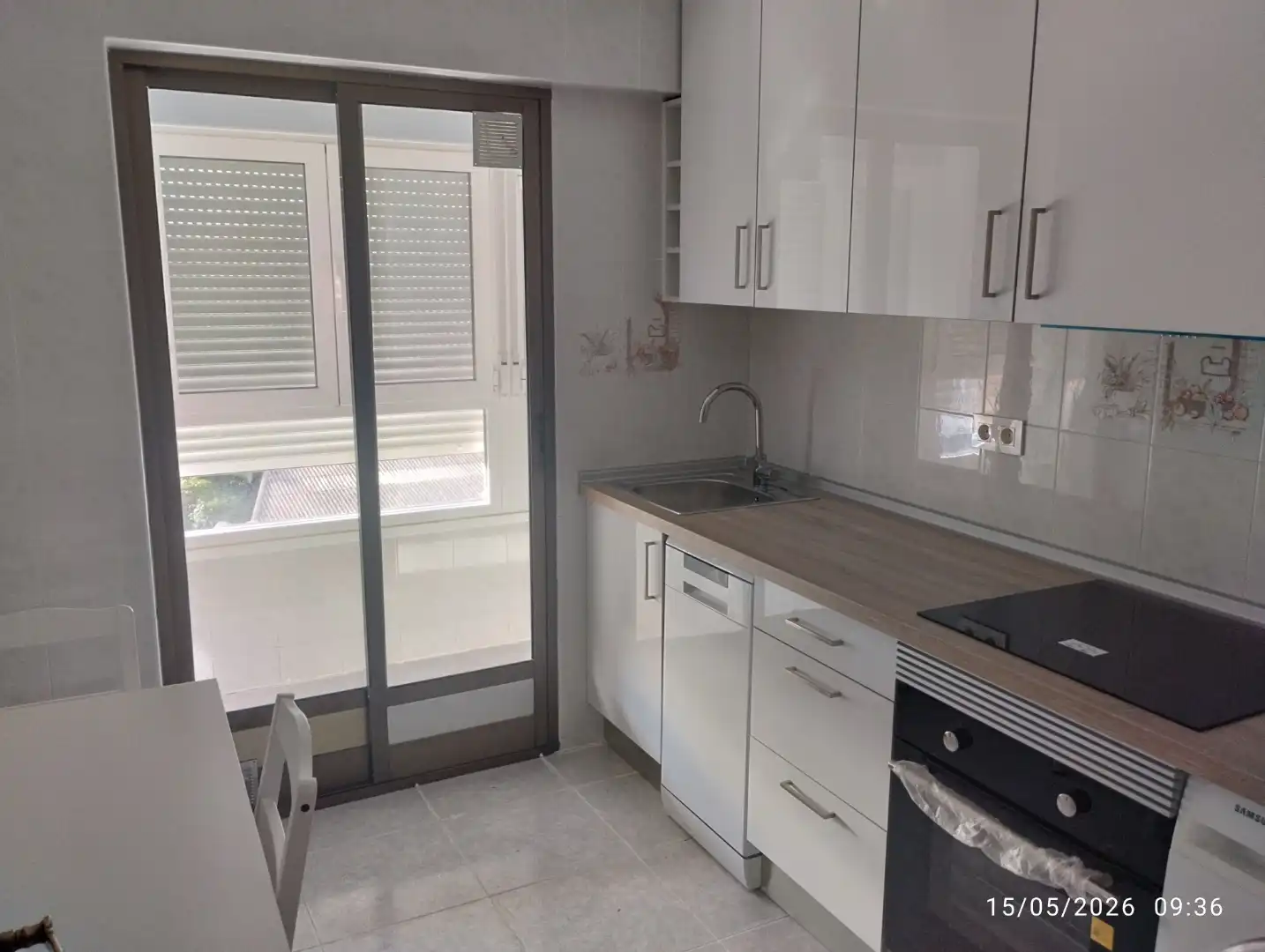 Küche von Wohnung zur Miete in Valladolid mit Heizung, Parkett und Terrasse
