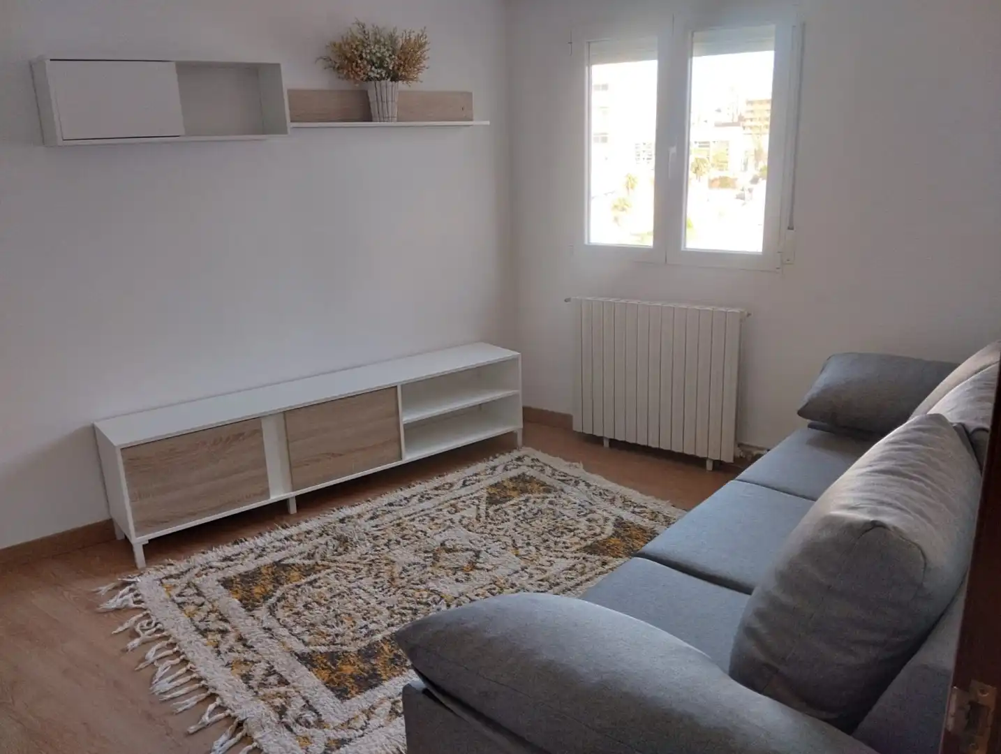 Wohnzimmer von Wohnung zur Miete in Valladolid mit Heizung, Parkett und Terrasse