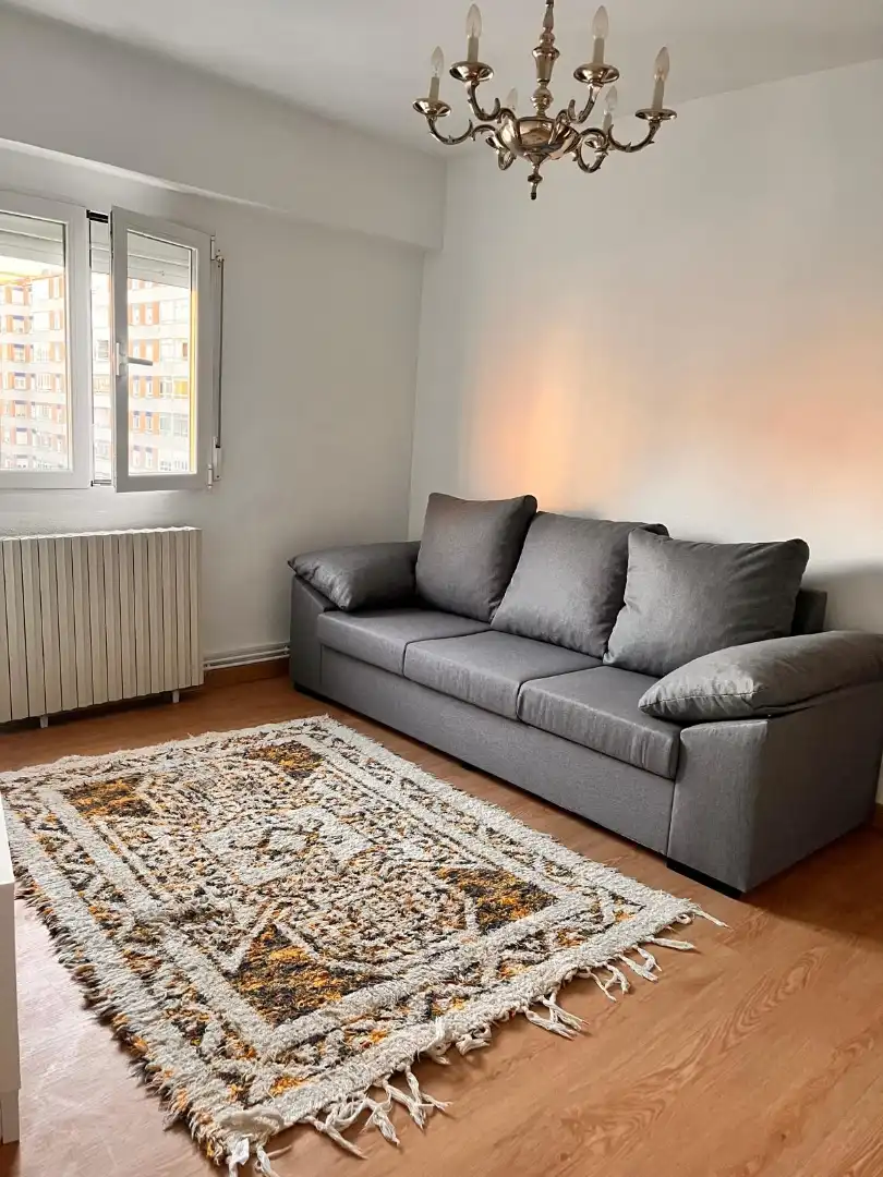 Wohnzimmer von Wohnung zur Miete in Valladolid mit Heizung, Parkett und Terrasse