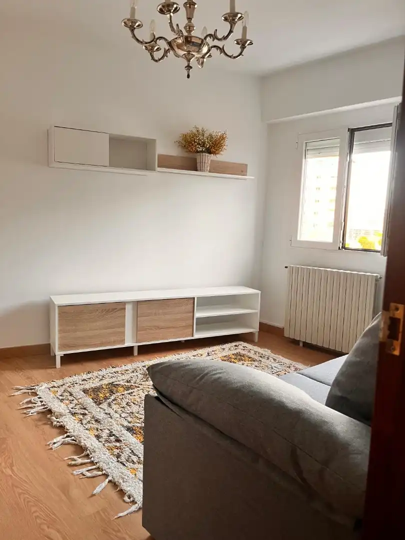 Wohnzimmer von Wohnung zur Miete in Valladolid mit Heizung, Parkett und Terrasse