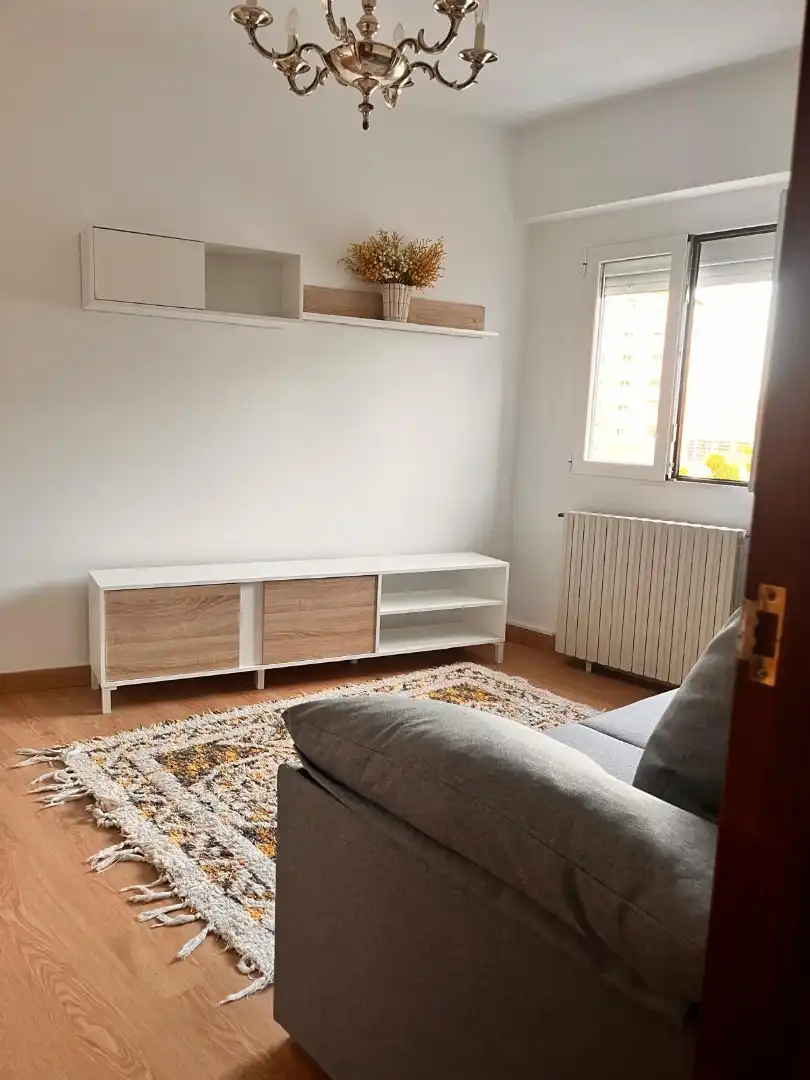 Wohnzimmer von Wohnung zur Miete in Valladolid mit Heizung, Parkett und Terrasse