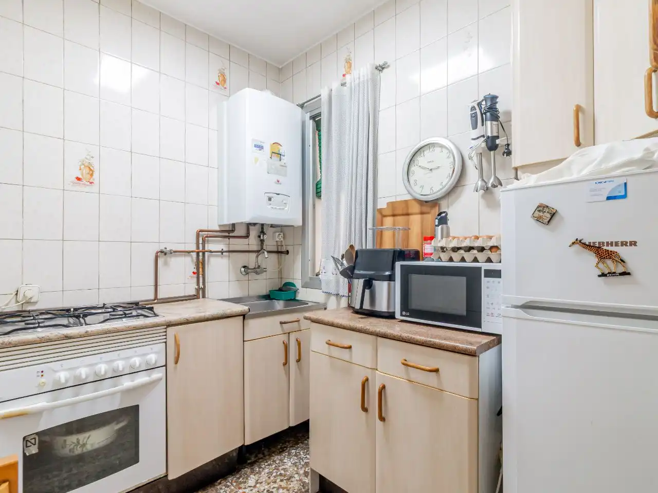 Kitchen of Flat for sale in  Madrid Capital  with Terrace