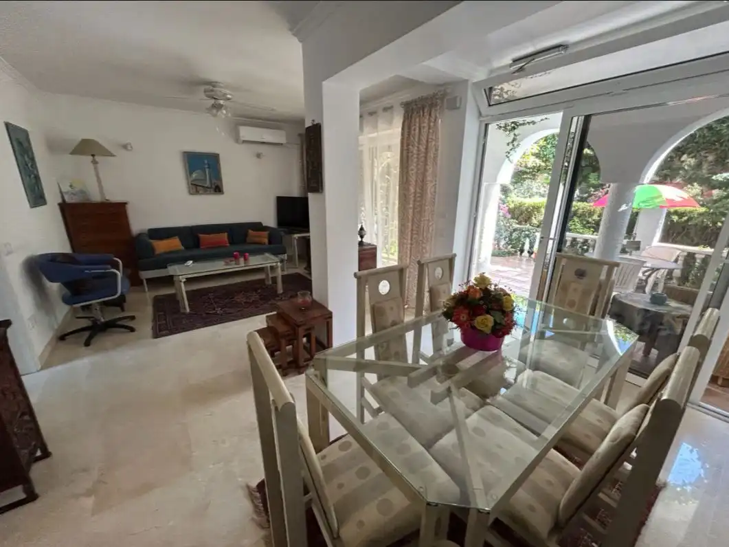 Dining room of Detached homes for sale in Marbella  with Air Conditioner, Terrace and Balcony