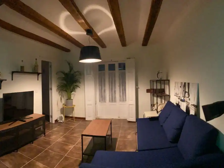 Living room of Flat for rent in  Valencia Capital  with Air Conditioner and Balcony