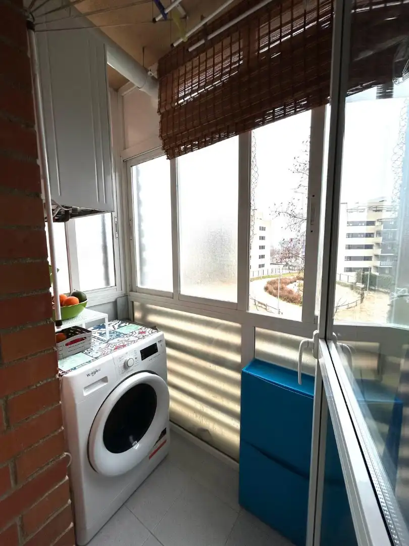 Balcony of Flat for rent in Humanes de Madrid  with Heating, Parquet flooring and Furnished