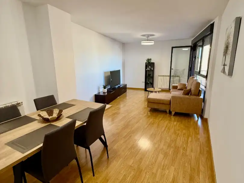 Living room of Flat for rent in Pedrola  with Heating, Parquet flooring and Terrace