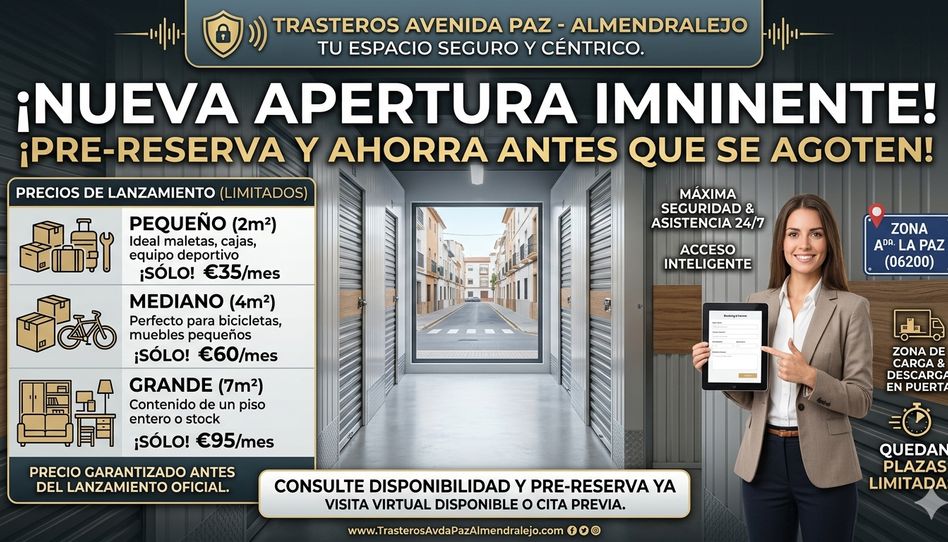 Lagerraum zur Miete in Calle del Magisterio, 10, Almendralejo, Badajoz - Bild 1 Foto 1 von Lagerraum zur Miete in Calle del Magisterio, 10, Almendralejo, Badajoz