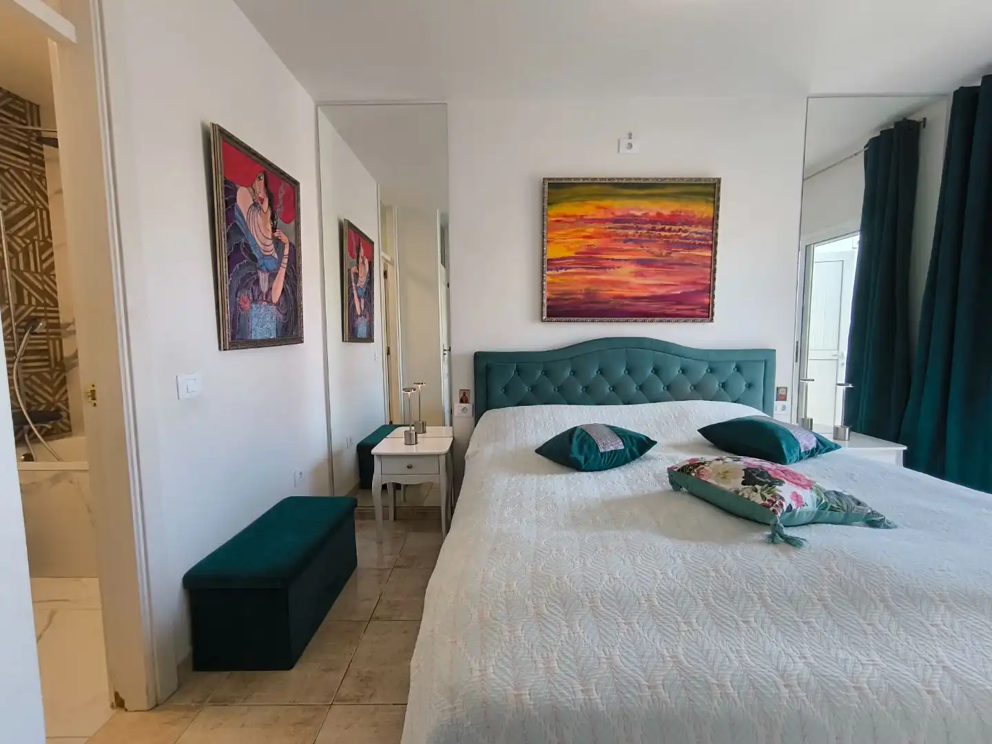Casa adosada en venda a Armeñime - Las Moraditas - Las Cancelas Dormitori de Casa adosada en venda en Adeje amb Aire condicionat, Calefacció i Jardí privat