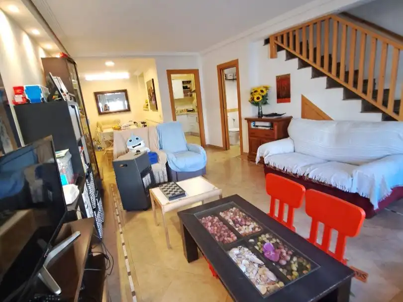 Sala de estar de Casa adosada en venta en Mijas con Aire acondicionado