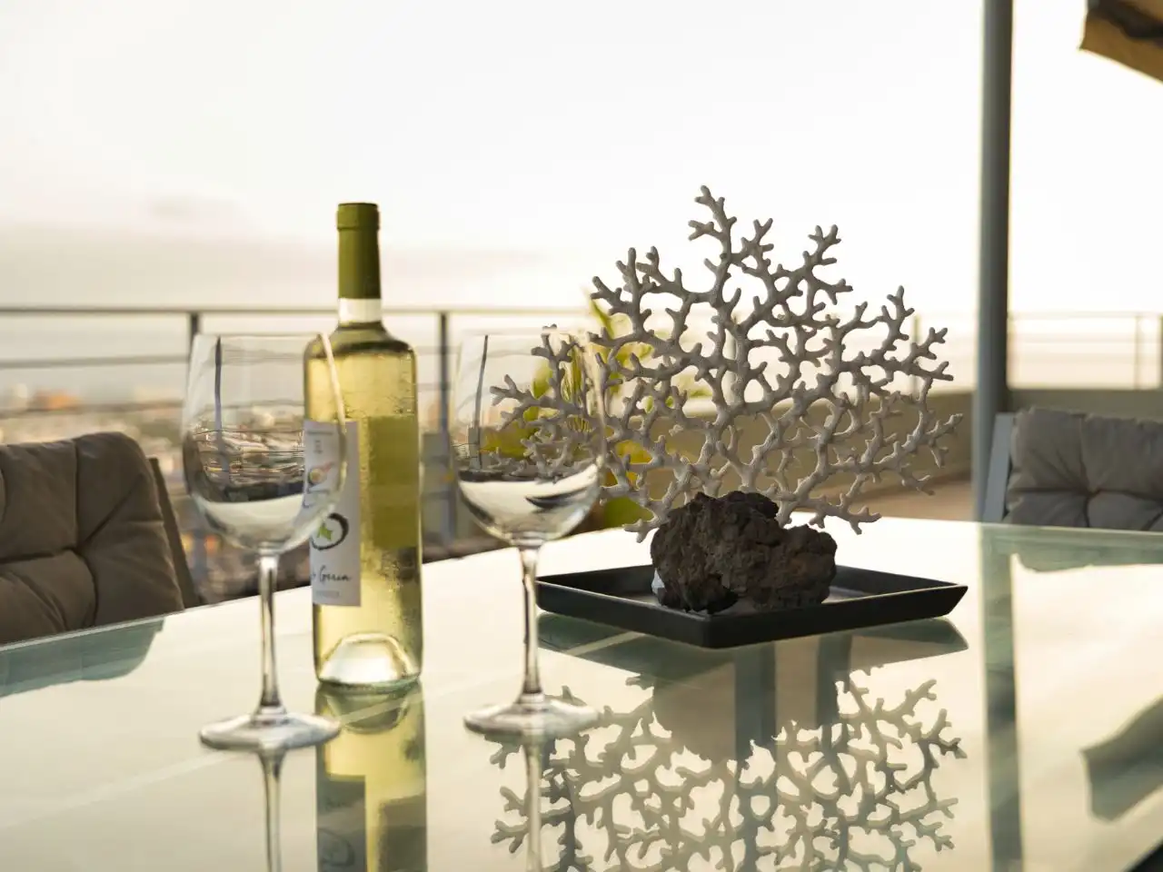 Wohnung zur Miete in Avenida Francia, 19, La Caldera Terrasse von Wohnung zur Miete in Adeje mit Klimaanlage, Privatgarten und Parkett