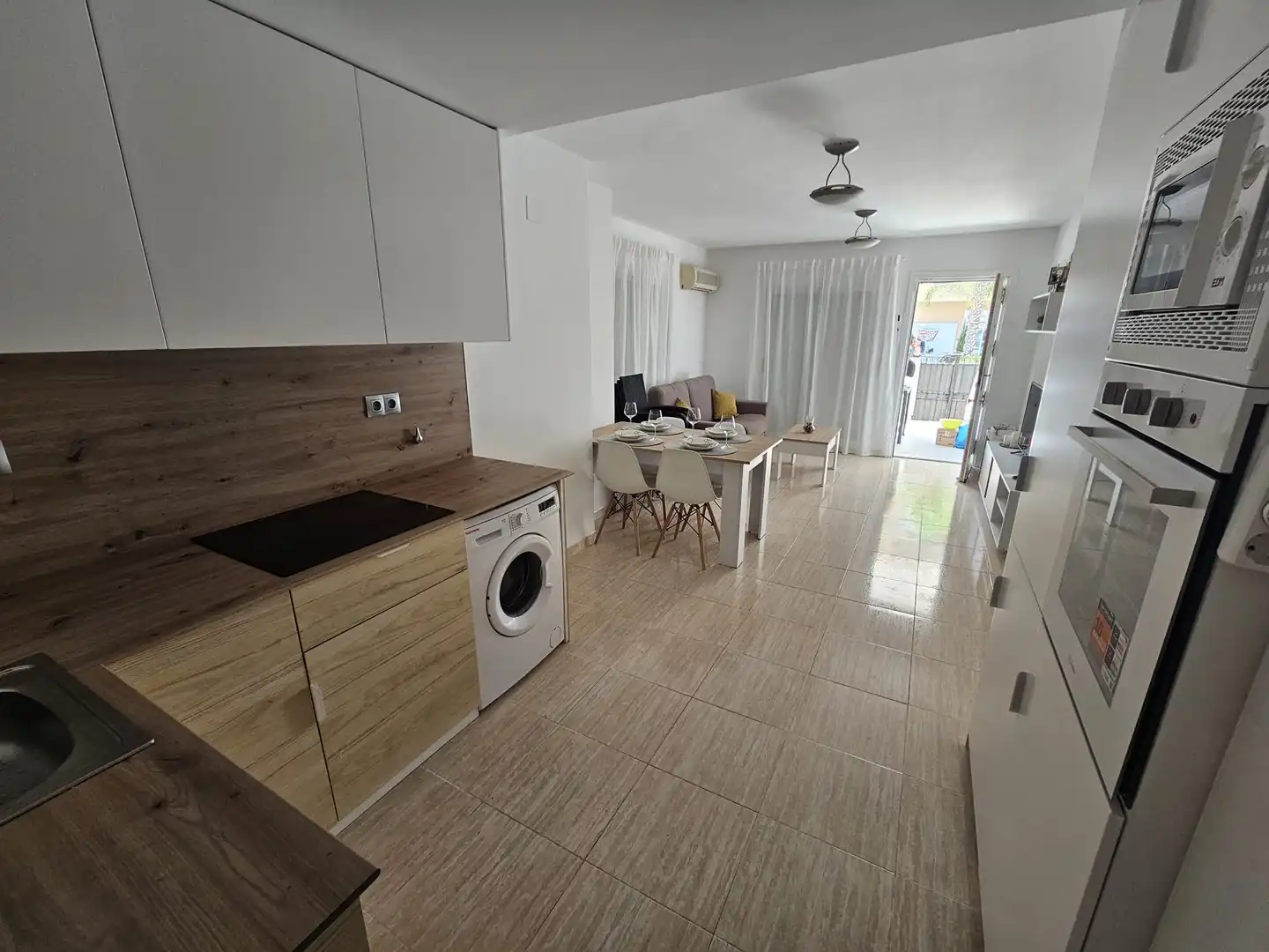 Cocina de Apartamento en venta en Oropesa del Mar / Orpesa con Aire acondicionado, Terraza y Piscina