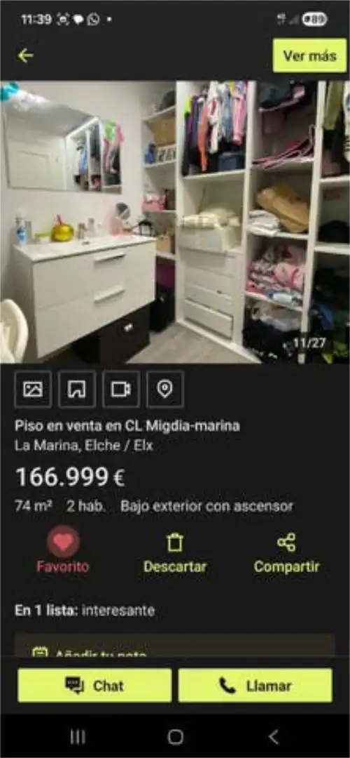 Wohnung zum Verkauf in Elche / Elx mit Heizung, Terrasse und Möbliert