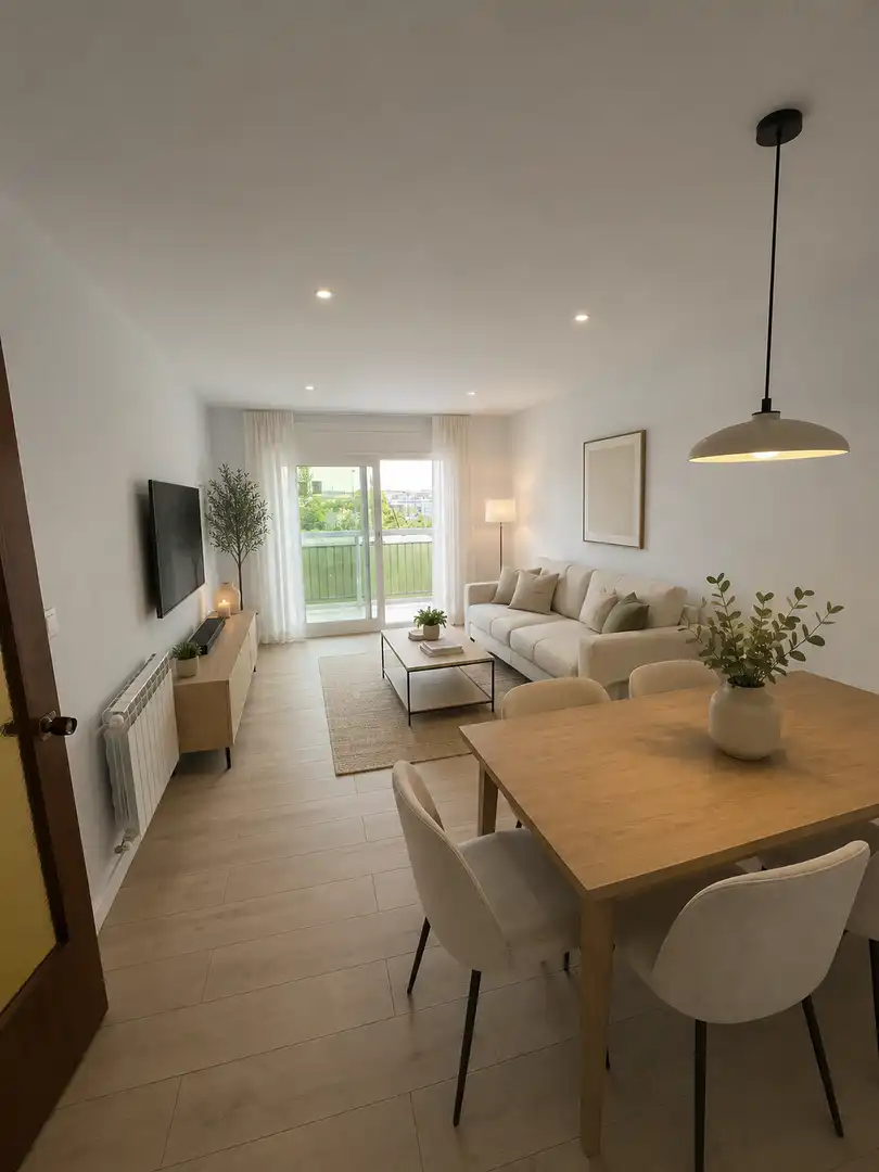 Flat for sale in Avinguda de Sant Narcís, 5, Sant Narcís Living room of Flat for sale in Girona Capital with Air Conditioner and Balcony