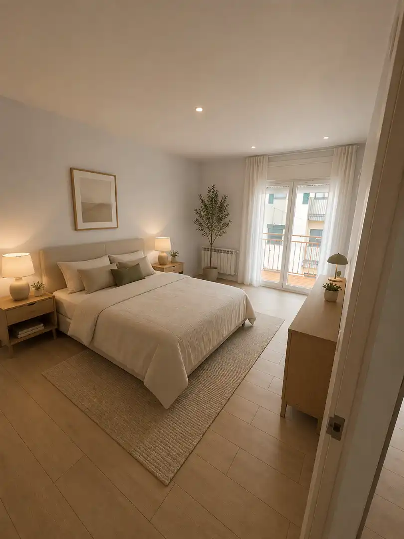 Flat for sale in Avinguda de Sant Narcís, 5, Sant Narcís Bedroom of Flat for sale in Girona Capital with Air Conditioner and Balcony