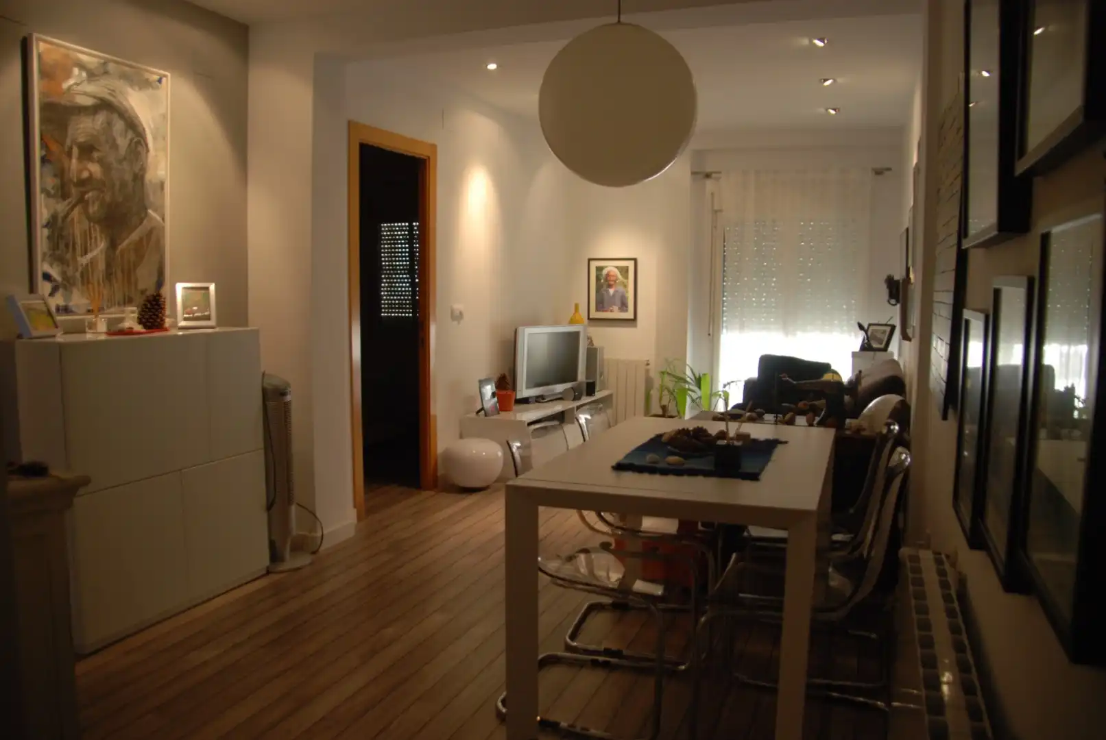 Sala de estar de Piso de alquiler en Valencia con Aire acondicionado, Parquet y Horno