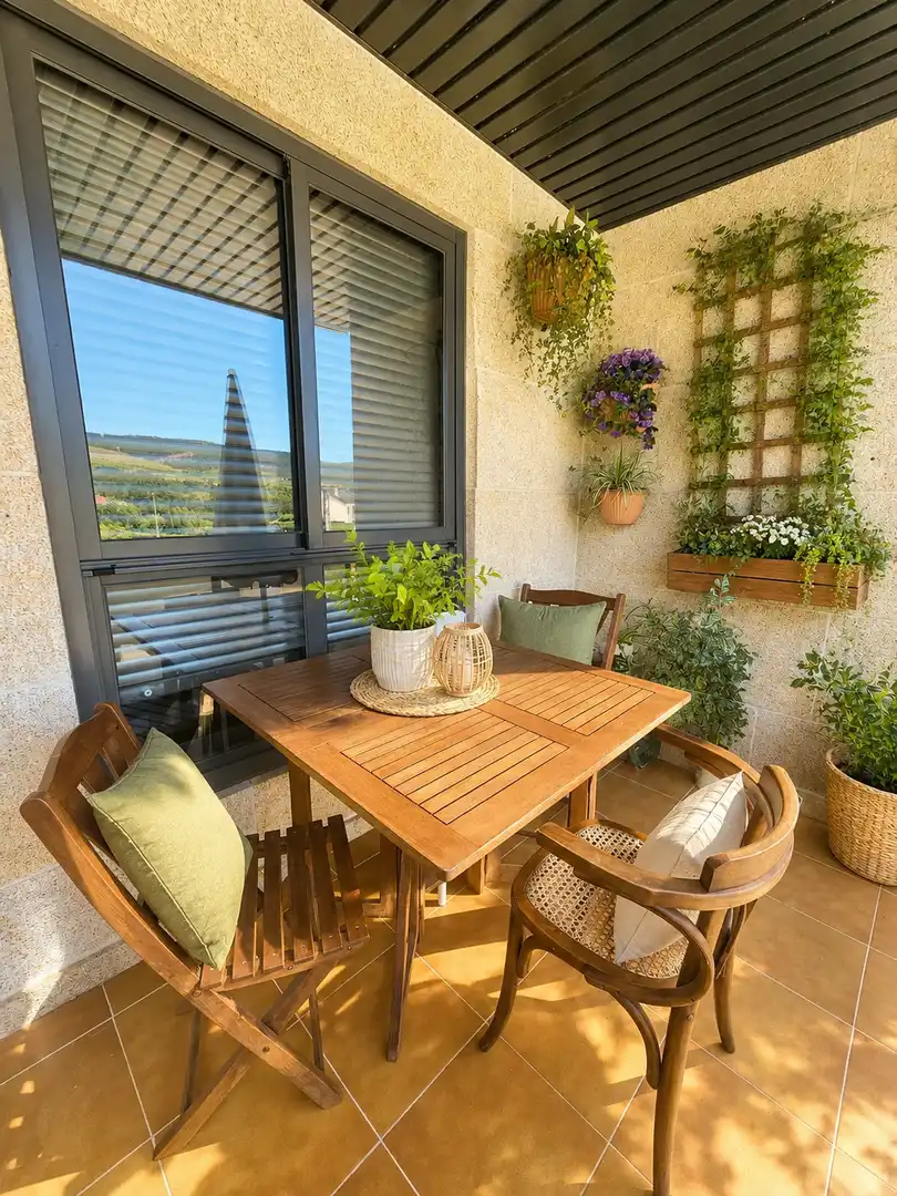 Terrasse von Wohnung zum Verkauf in Tomiño mit Heizung, Parkett und Schwimmbad