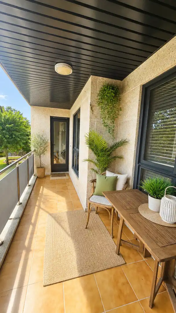 Terrasse von Wohnung zum Verkauf in Tomiño mit Heizung, Parkett und Schwimmbad