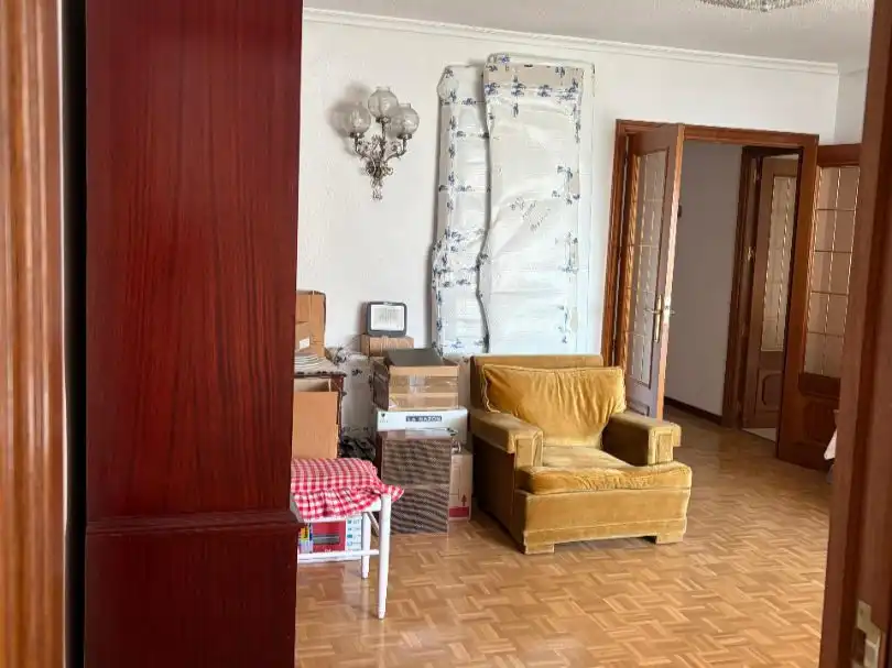 Living room of Flat for sale in  Madrid Capital  with Air Conditioner and Terrace