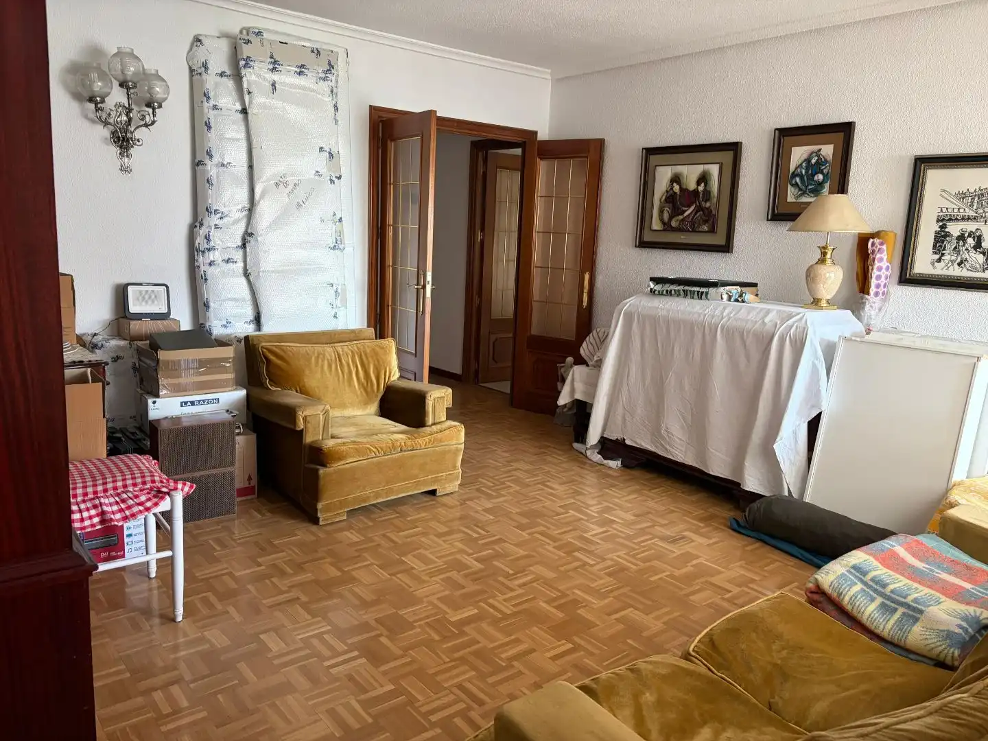 Living room of Flat for sale in  Madrid Capital  with Air Conditioner and Terrace