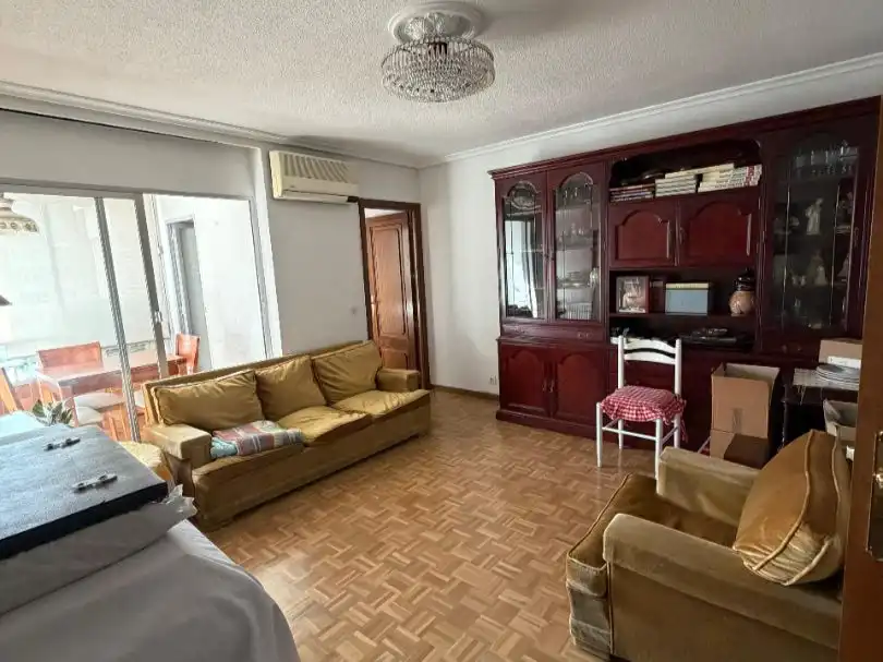 Living room of Flat for sale in  Madrid Capital  with Air Conditioner and Terrace