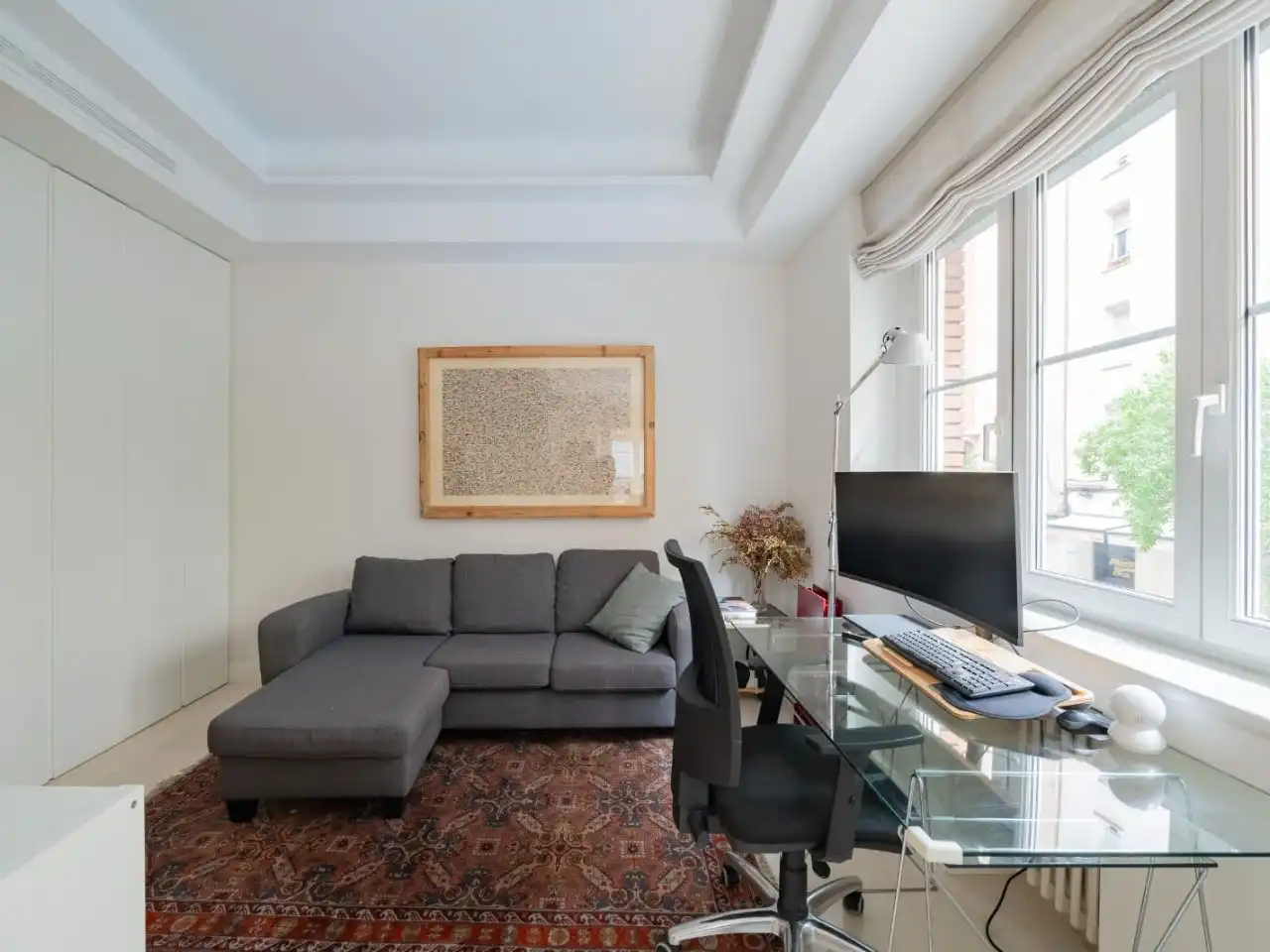 Sala d'estar de Pis en venda en  Madrid Capital amb Aire condicionat