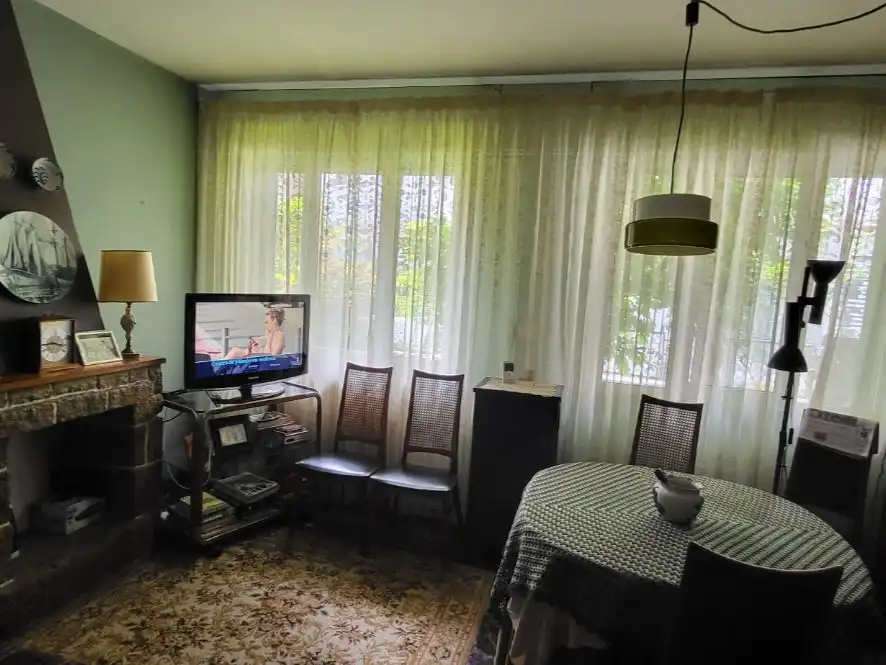 Living room of Flat for sale in Vilanova de Arousa  with Heating, Private garden and Parquet flooring