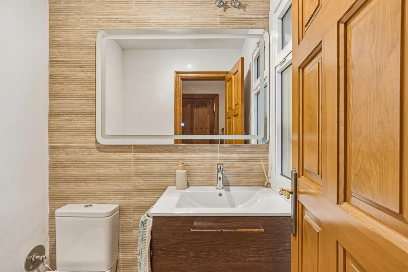 Baño de Casa adosada en venta en Mijas con Aire acondicionado, Terraza y Balcón