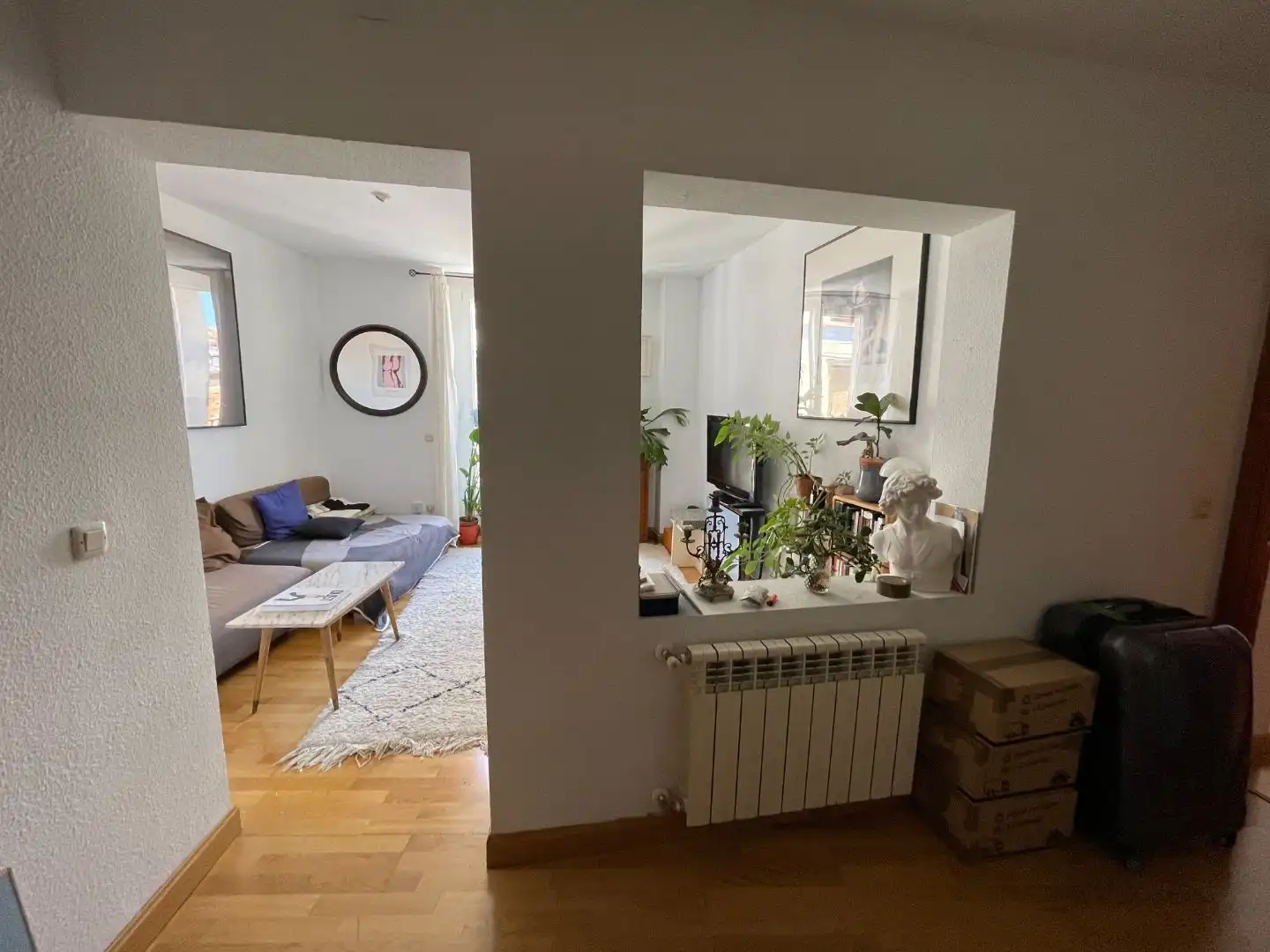 Living room of Attic for sale in Madrid  with Heating, Parquet flooring and Terrace