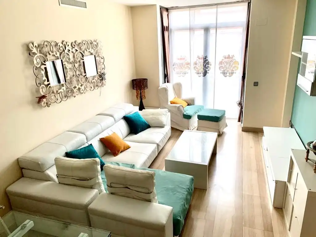 Sala de estar de Piso de alquiler en Madrid con Aire acondicionado, Calefacción y Parquet