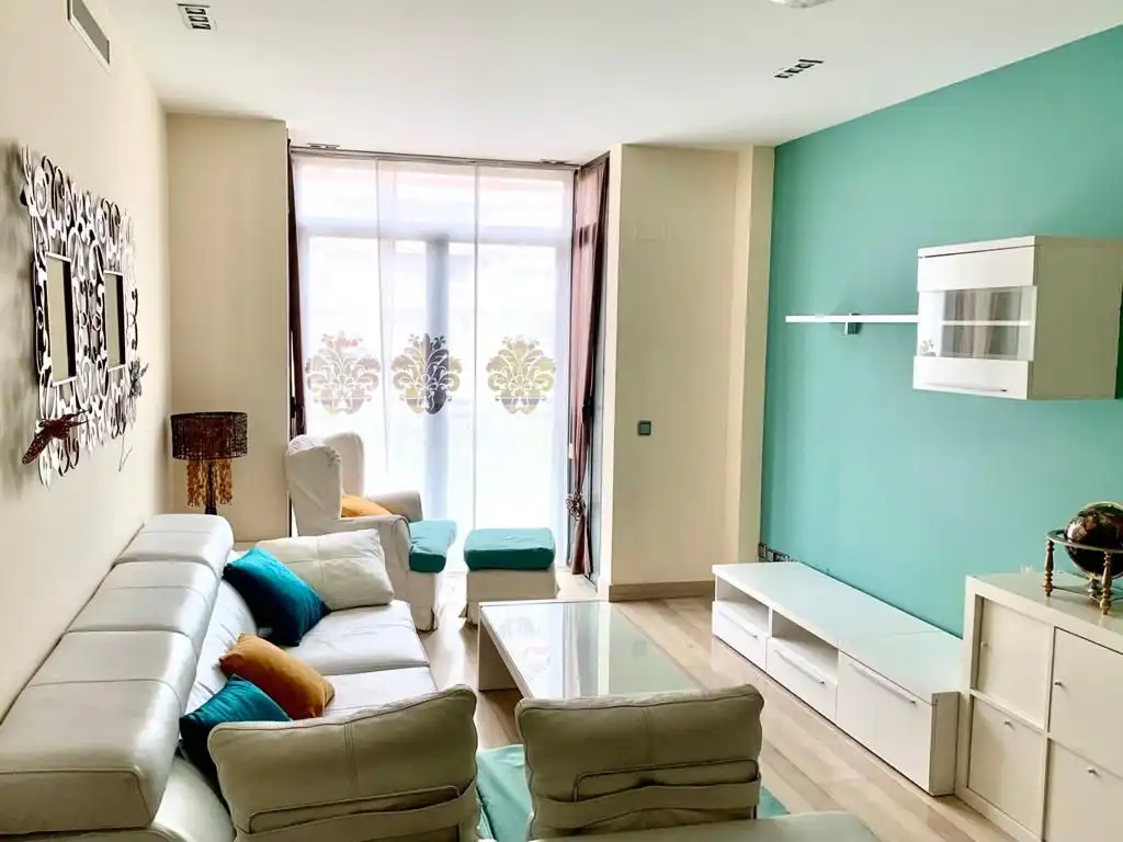 Sala de estar de Piso de alquiler en Madrid con Aire acondicionado, Calefacción y Parquet