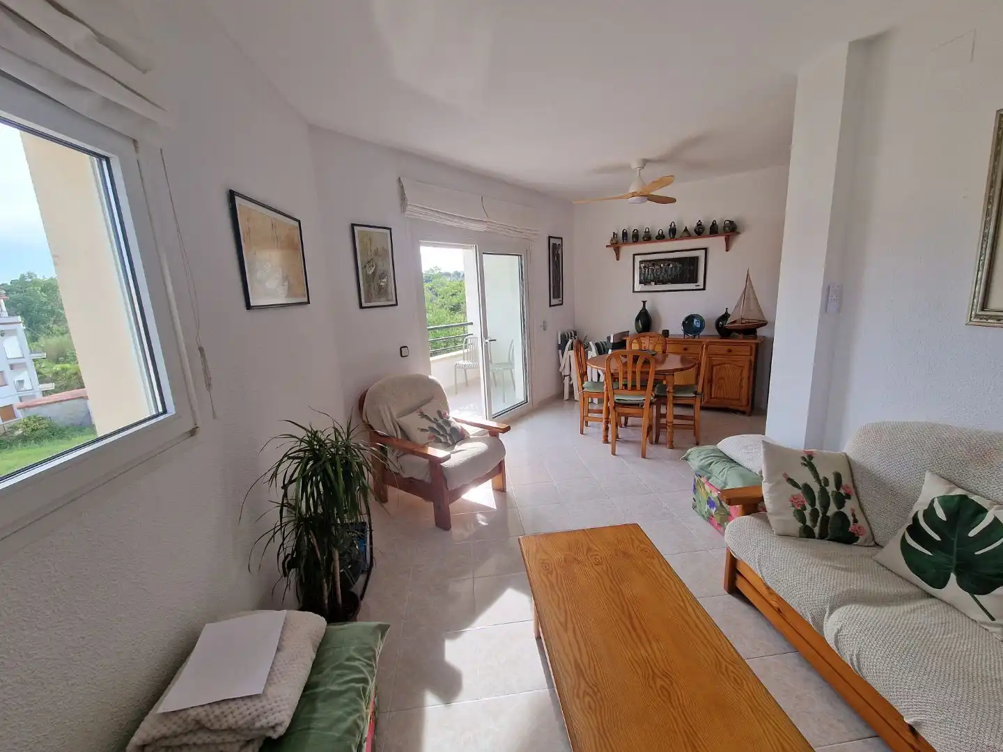Sala de estar de Piso en venta en Calonge i Sant Antoni con Terraza