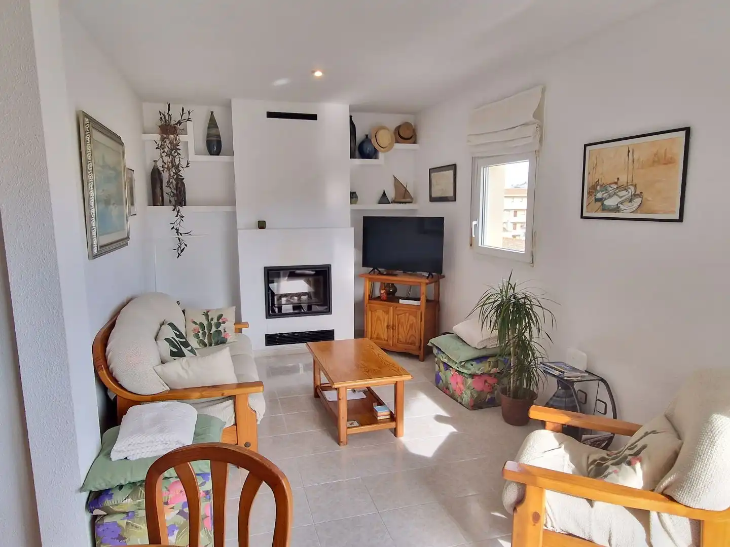 Sala de estar de Piso en venta en Calonge i Sant Antoni con Terraza