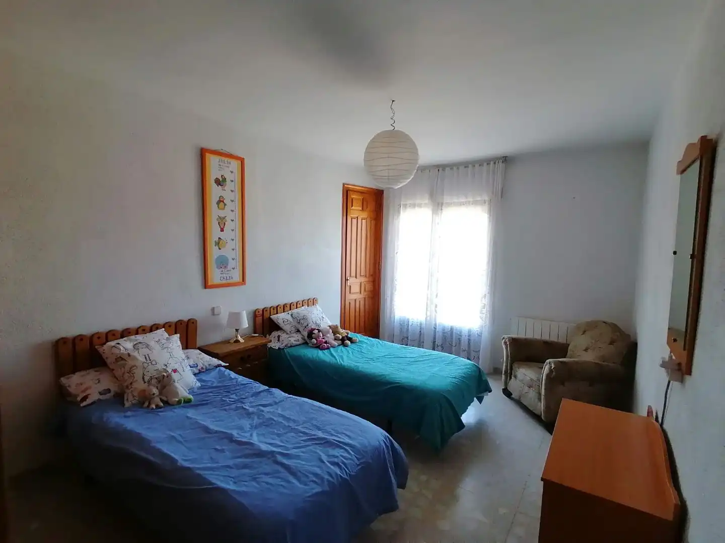 Dormitori de Casa adosada de lloguer en Arcones amb Calefacció, Terrassa i Moblat