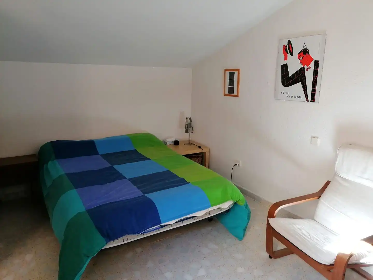 Dormitori de Casa adosada de lloguer en Arcones amb Calefacció, Terrassa i Moblat