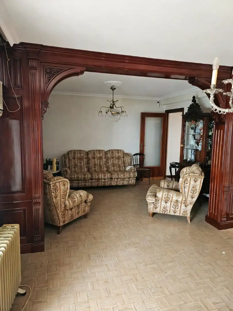 Living room of Flat for sale in Sevilla  with Heating, Private garden and Parquet flooring