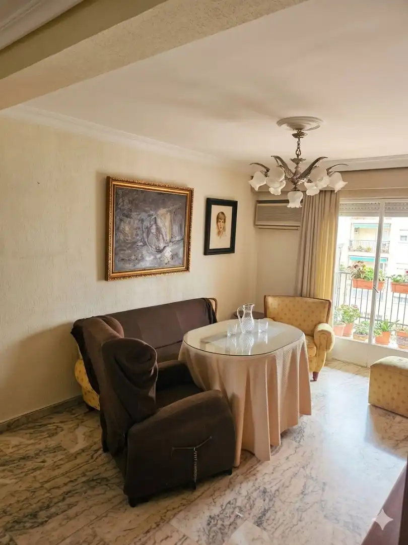 Dining room of Flat for sale in Sevilla  with Heating, Private garden and Parquet flooring