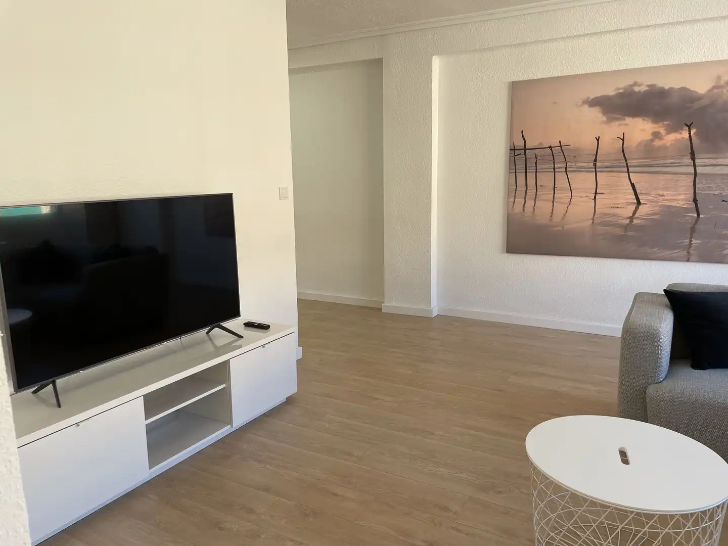 Sala d'estar de Pis de lloguer en Valencia amb Parquet, Moblat i Videoporter