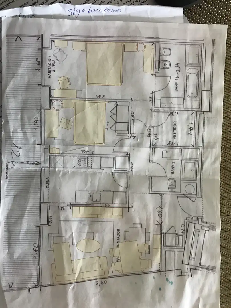 Wohnung zur Miete in Barcelona mit Klimaanlage, Heizung und Privatgarten