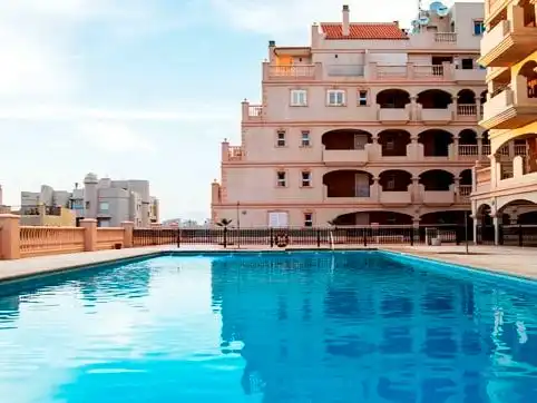 Flat for sale in Calle la Goleta, 20bis, Almerimar Swimming pool of Flat for sale in El Ejido with Air Conditioner, Terrace and Swimming Pool