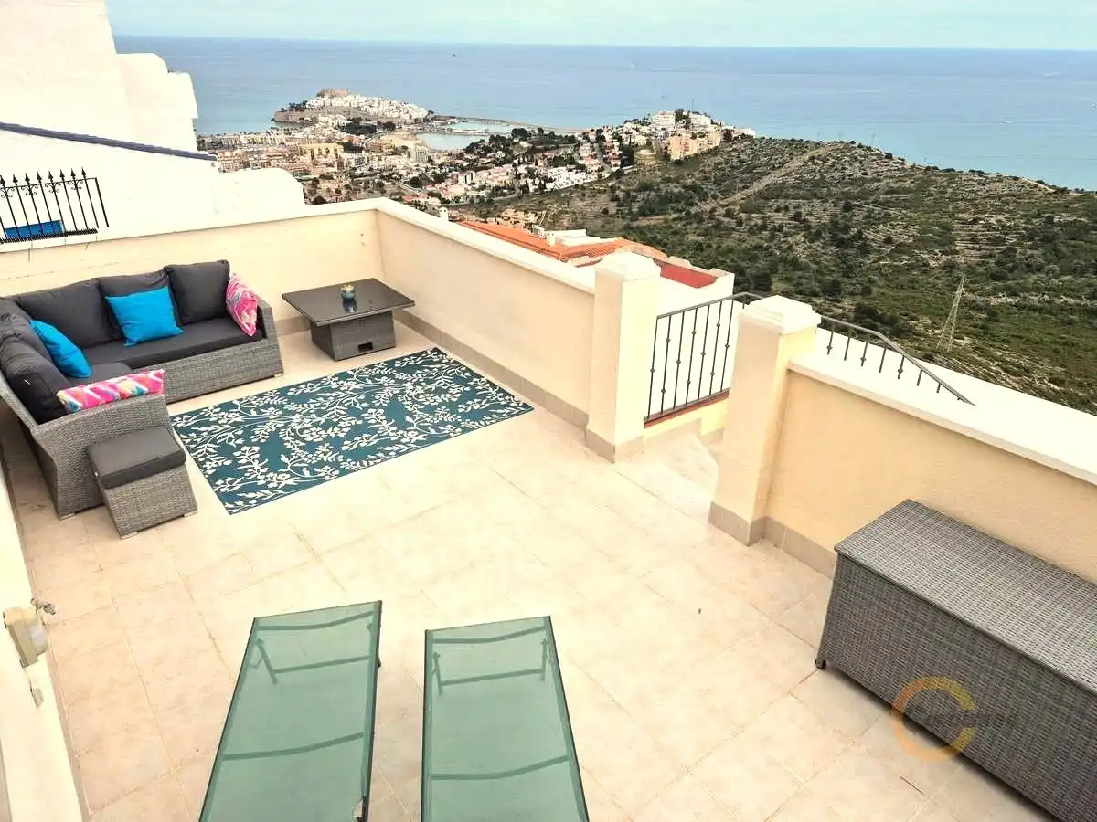 Terrace of Detached homes for sale in Peñíscola / Peníscola  with Air Conditioner, Terrace and Swimming Pool