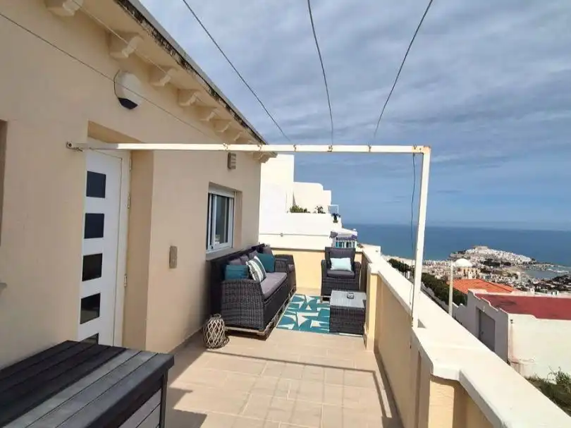 Terrace of Detached homes for sale in Peñíscola / Peníscola  with Air Conditioner, Terrace and Swimming Pool