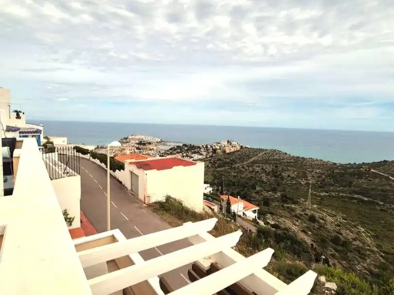Exterior view of Detached homes for sale in Peñíscola / Peníscola  with Air Conditioner, Terrace and Swimming Pool