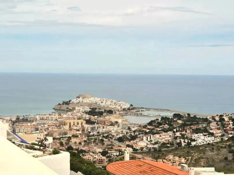 Exterior view of Detached homes for sale in Peñíscola / Peníscola  with Air Conditioner, Terrace and Swimming Pool