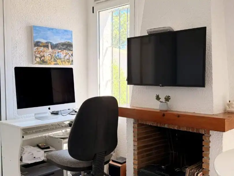 Flat for sale in Carrer de la Bella~flor, 16, Pedreguer Living room of Flat for sale in Pedreguer with Air Conditioner and Swimming Pool