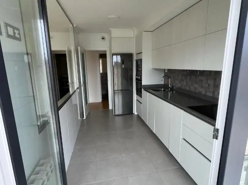 Kitchen of Flat for sale in Gijón   with Heating, Terrace and Storage room