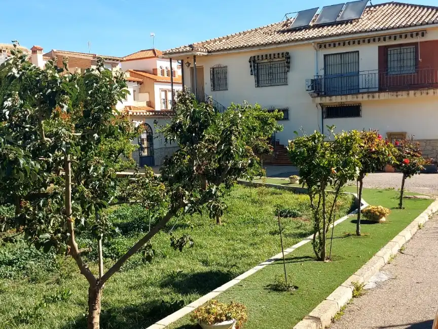 Garden of Houses for sale in Guadix  with Air Conditioner, Terrace and Swimming Pool